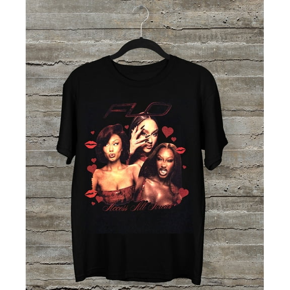 NEW Flo Band Gift For Fan Short Sleeve Black All Size T-Shirt
