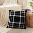 thumbnail image 4 of LALILO Throw Pillow Covers Lumberjack Black And White Trendy Cushion Cover 18" x 18", 2722 Pack, 4 of 6