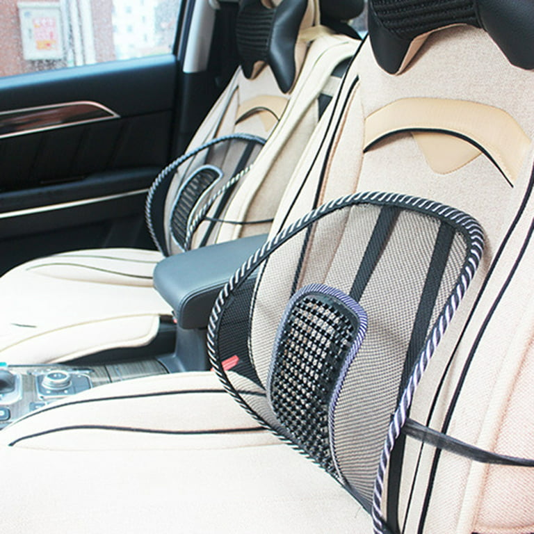 Breathable Mesh Car Chair Seat Back Support Massage Cushion Lumbar
