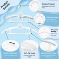 thumbnail image 3 of Funamily Baby Hangers for Nursery Closet 40 Pack, 11"-14.6" Child Clothes for Boy Girl  (White), 3 of 6
