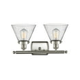thumbnail image 4 of Innovations Lighting 916-2W Large Cone Large Cone 2 Light 16" Wide Vanity Light - Black, 4 of 7