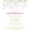 Gold Dots Standard Birthday Invitation