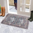thumbnail image 5 of Boho Light Blue Carpet Door Mat 30 X 17 Inch Welcome Doormat Indoor Outdoor Entrance Floor Mat Non Slip Spring Summer Decor Rubber Mats, 5 of 6