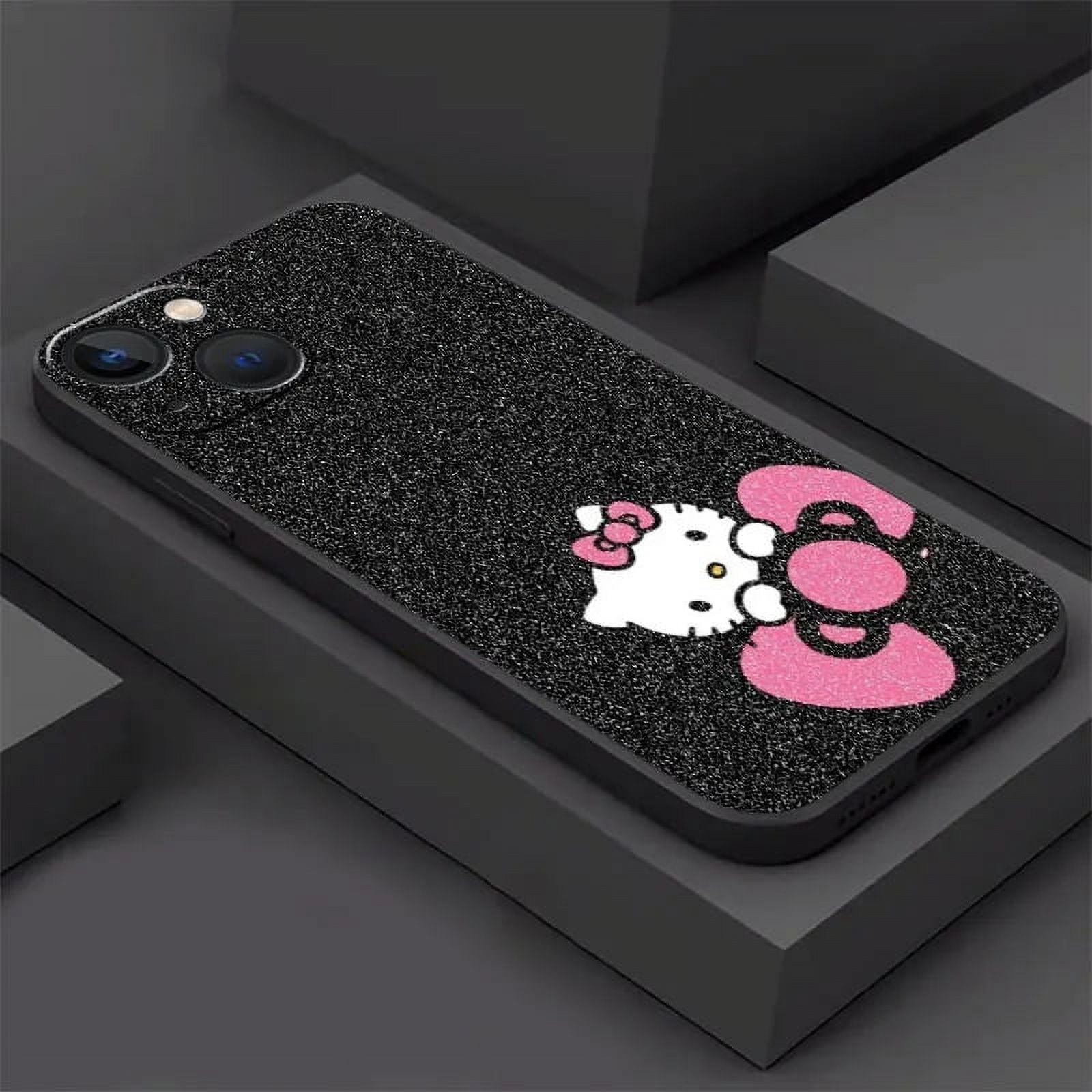 Phone Case For iPhone 11 12 13 14 Pro Max Mini XS XR X 8 7 6S 6 15 se Plus Black Silicone Cover Fundas Cute Cool Hello Kitty Cat Phone Case For iPhone 11 12 13 14 Pro Max Mini XS XR X 8 7 6S 6 15 se Plus Black Silicone Cover Fundas Cute Cool Hello Kitty Cat
