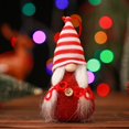 thumbnail image 3 of Adornos navideños de Papá Noel con gnomo de sombrero rojo 2023 Muñeco sin rostro Adornos navideños para el hogar Feliz año nuevo 2023, 3 of 5