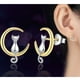 thumbnail image 1 of Pendientes Bling Bling Gato Luna de latón Diseño aerodinámico, 1 of 10