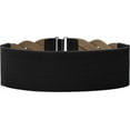 thumbnail image 2 of HSHDLDF 3 Inch Wide Waspie Elastic Vintage Braided Buckle Waist Belt, 2 of 7