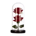 thumbnail image 2 of Regalo de flor de rosa de cristal con luces, regalo del día de San Valentín para ella, decoración del día de San Valentín, lámpara de mesa flor de, 2 of 9