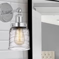 thumbnail image 2 of 616-1W-PC-G513 Innovations Lighting Bell - 1 Light Wall Sconce In Industrial Style-10 Inches Tall and 6.5 Inches Wide-Polished Chrome Finish-Clear, 2 of 3
