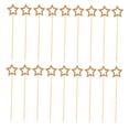 thumbnail image 4 of TEHAUX Multipurpose Star Skewers Golden Wood 100Pcs 5.5X1.2X0.2In, 4 of 8