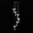 thumbnail image 6 of 1 Set LED Solar Powered Angel Wind Chime Waterproof with Resin and Iron Findings for Outdoor Garden Yard Festival Decoration Clear 842mm, 6 of 7
