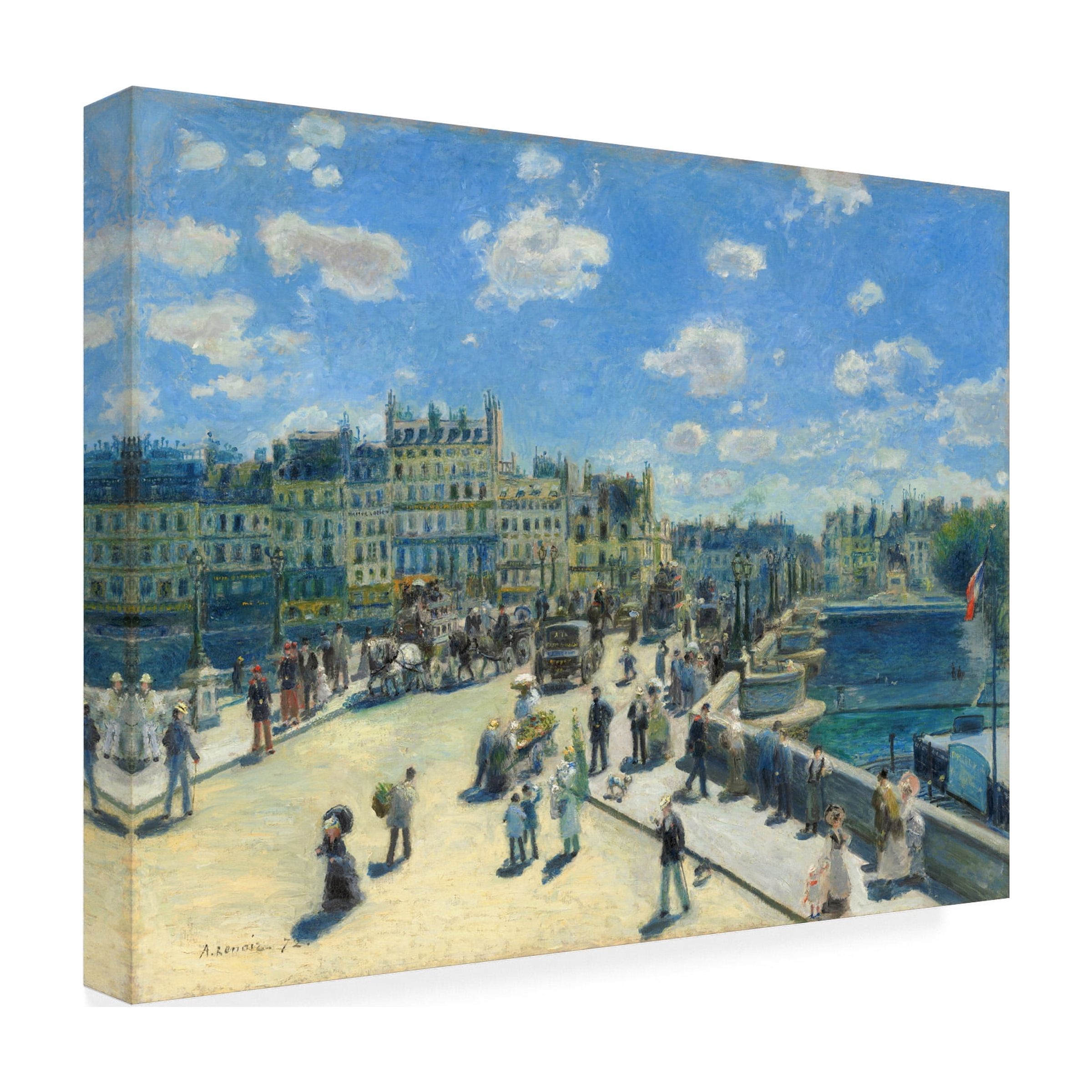 Pierre Renoir 'Pont Neuf Paris 1872' Canvas Art