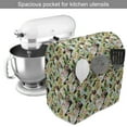 thumbnail image 2 of Luau Stand Mixer Cover, Tropical Climate Wildlife Jungle Inspired Grid Mosaic Style Pattern with Birds Parrot, Kitchen Appliance Organizer Bag Cover with Pockets, 5 Quarts, Multicolor, by Ambesonne, 2 of 4
