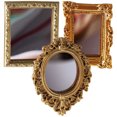 thumbnail image 2 of 3Pcs Miniature Miroir Ornements Miroirs Miniatures Décoratifs Délicate Poupée Mini Miroir Décors, 2 of 5