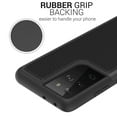 thumbnail image 3 of CoverON For Samsung Galaxy S21 Ultra 5G Case, Slim Rugged Grip Hard Phone Cover, Black, 3 of 9