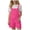 Pink, variant on Toddler Girl Jumpsuit Girls Summer Jumpsuits Spaghetti Strap Sleeveless Loose Romper Short Pants with Pocket Black Size,5-6 Years