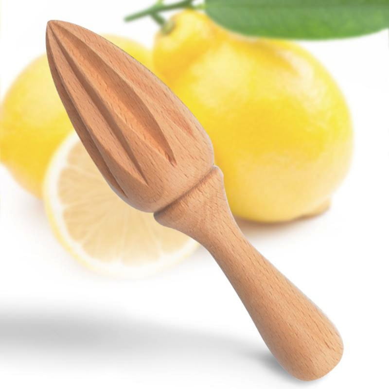 Wooden Reamer Juicer Lemon Squeezer Reamer Citrus Squeezer Extractor Natural Wood Squeezer Household Cone Juicer Kitchen Gadgets