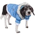 thumbnail image 1 of Pet Life DPF00063 - Parka metálica para perro con capucha extraíble, pequeña, azul PetLife Central 1BLSM, 1 of 1