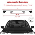 thumbnail image 4 of COWVIE 47 Inch Aluminum Roof Rack Cross Bars for Raised Side Rails, Adjustable Cargo Bars with Keyed Locks, Hold 198 LBS, Silver, 4 of 4