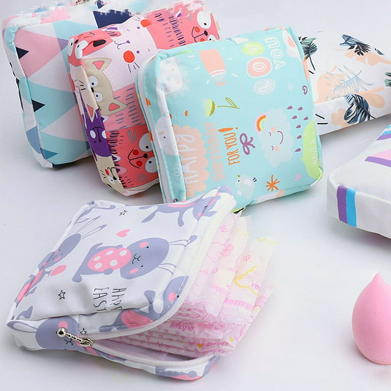 4 Pieces Sanitary Napkin Storage Bags Menstrual Cup Pouches Nursing Pad  Holder Tampon Bags Period Bag First Period Kit For Girls Portable Tampon  Pouch