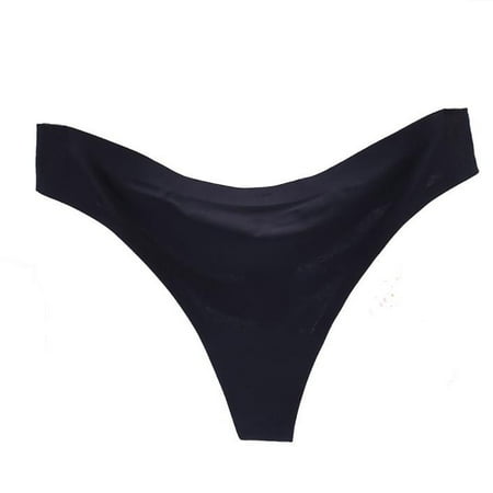 

ZHUASHUM Women Low Waist Panties Solid Color Thong