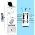 thumbnail image 4 of  Led Christmas Ribbon Lights Wide 32 FT Fairy String Souvenir Light for  Holiday Gift Decorations USB Powered 8 Lighting Modes with Remote Control, 4 of 7