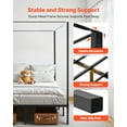 thumbnail image 3 of VEVOR Full Size Canopy Bed Frame Metal Canopy Bed with Four Posters Black, 3 of 9
