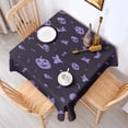 thumbnail image 2 of Halloween Silhouette Pattern Square Tablecloth,Waterproof Square Table Cover,Wipeable Spillproof Washable Table Cover for Home Kitchen Party Decor 52"x52"(132x132cm), 2 of 6