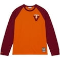 thumbnail image 2 of Men's Mitchell & Ness Orange Virginia Tech Hokies Legendary Slub Raglan Long Sleeve T-Shirt, 2 of 5