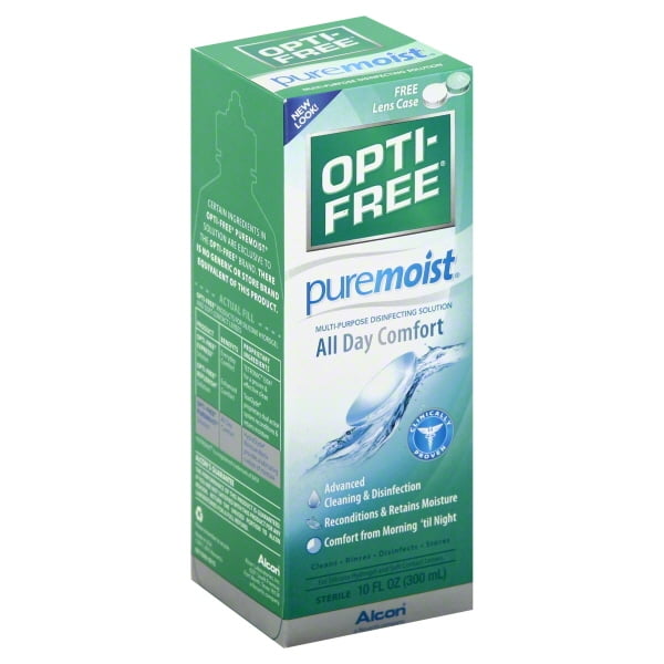 Alcon Opti Free PureMoist Disinfecting Solution, 10 oz - Walmart.com