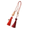 thumbnail image 1 of Lipstore Buddha Statue Hanging Ornament Dangle Accessory Car Rear View Mirror Pendant Red, 1 of 8