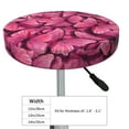 thumbnail image 4 of Naloa Pink Butterfly Round Bar Stool Cushion Cover 12-14 inch, Fits Kitchen, Office, Restaurant Chairs - 14 inch, 4 of 7