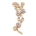 thumbnail image 2 of Anvazise 1Pc Sweet Women Rhinestone Inlaid Butterfly Right Ear Cuff Stud Earrings Jewelry Golden Ear Stud, 2 of 13