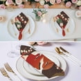 thumbnail image 3 of Japanese Style Cloth Napkins, Modern Cranes Cherry Flower Wave Brown Washable and Reusable Dinner Napkins Set of 8, Table Napkin for Kitchen Party Birthday Wedding Hotel Housewarming 20"x20", 3 of 9