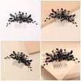 thumbnail image 2 of SHISUYAN 1Pcs Bridal Hair Side Comb Curved Design For Women Wedding Parties, 2 of 8