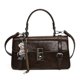 thumbnail image 1 of Bolso de alta gama de moda coreana retro para mujer, nuevo bolso cuadrado pequeño de mano con un solo hombro, estilo coreano 2025, 1 of 5