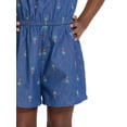 thumbnail image 4 of Wonder Nation Toddler Girls Allover Print Cotton Romper with Ruffle Sleeves, Sizes 12M-5T, 4 of 8