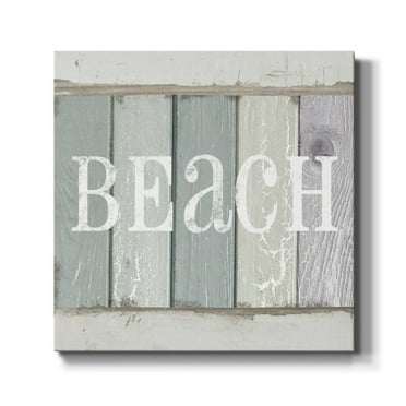 Wexford Home Beach Sign IV-Premium Gallery Wrapped Canvas, 24" x 24" - Ready to Hang