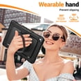 thumbnail image 4 of for iPad 6th/5th Generation Case 9.7 inch 2018/2017, 360 Rotating Shockproof Cover with Stand, Handle, Shoulder Strap, Black, 4 of 7