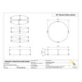 thumbnail image 4 of Celestial 23" x 6" Glass Wind Guard for 19” Round Fire Pits, 4 of 5
