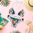 thumbnail image 6 of Corgi Dog Detachable Sponge Adjustable Strap Bikini Set Two-Pack Beachwear Scene Swimsuit, 6 of 6