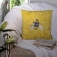 thumbnail image 3 of Carolines Treasures 8852PW1414 Bee on Yellow   Canvas Fabric Decorative Pillow 14Hx14W multicolor, 3 of 4