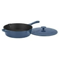 thumbnail image 1 of CUISINART CI45-30BG Friteuse à Poulet Classique en Fonte Émaillée de Chef 12 Pouces avec Couvercle, Bleu Provençal, 1 of 2