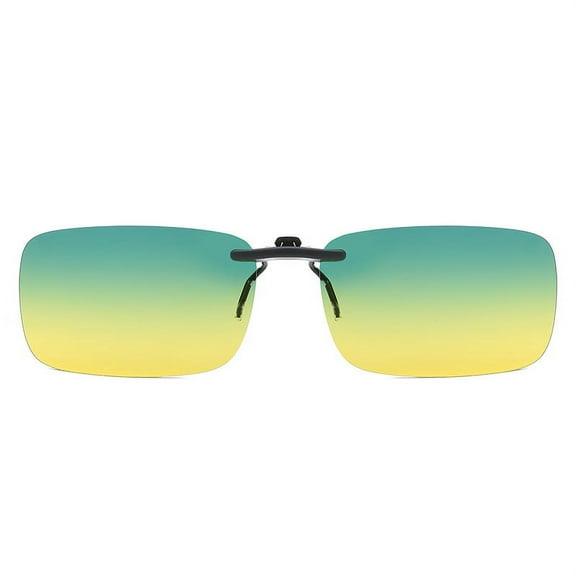 BE-TOOL Sunglasses Clip UV 400 Protection Suitable for Child Adults Unisex Yellow Green S/M/L