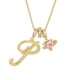 thumbnail image 1 of Collares colgantes con letras iniciales de 3 capas de oro un collar, 1 of 1