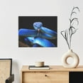 thumbnail image 6 of Picia Blue Viper Snake Pattern Decorative Picture – Unique Wall Art, Modern Canvas Print for Trendy Interiors (Horizontal), 6 of 6
