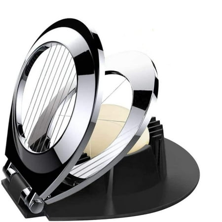 

SUTENG Egg Cutter Slicer with 3 Slicing styles Unique chrome plated egg slicer with 3 cutting faces Durable and attractive chrome-plated zinc