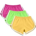 thumbnail image 2 of Wlynlyn 3PC Running Shorts for Womens Low Waisted Yoga Shorts Lightweight Workout Athletic Gym Shorts, 2 of 8