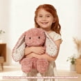 thumbnail image 5 of Plush Bunny Toy, Stuffed Rabbit Comfort Doll, Huggable Plushy Animal - Super Soft Plush Material, Cute Bunny Design, Stuffed Animal Construction, Comforting Feature - For Kids, Toddlers, Baby, Bedtim, 5 of 6