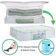 ZALFLEX Vacuum Storage Bags, Premium Totes with Cubic Vacuum